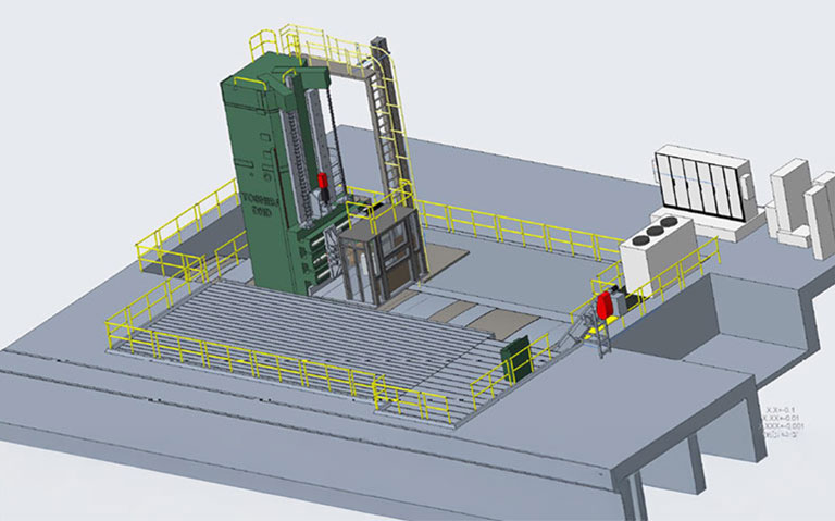 Reverse Engineering of Heavy Machine shop for Planning and maintenance