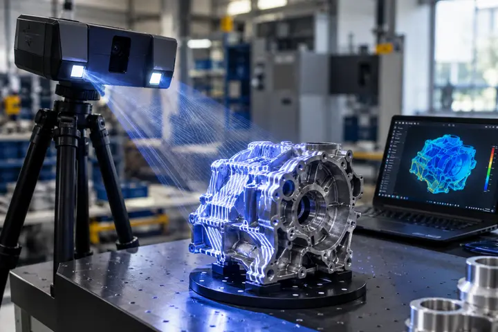 Industrial 3D Scanner With White Light Technology