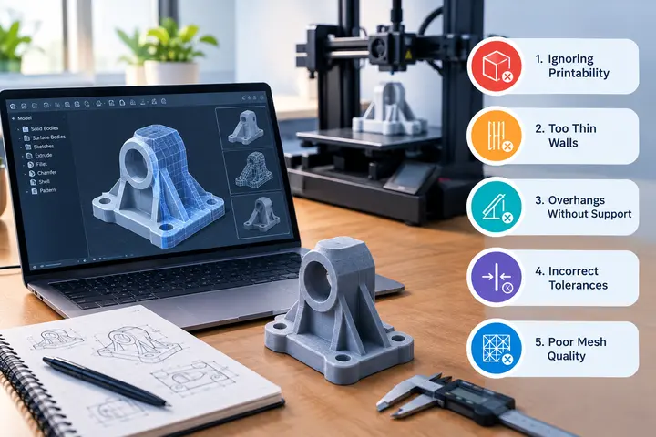 5 Mistakes To Avoid When Designing A 3D Model For 3D Printing
