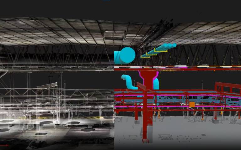 Automotive Plant Chassis Line Scanning for new car line planning