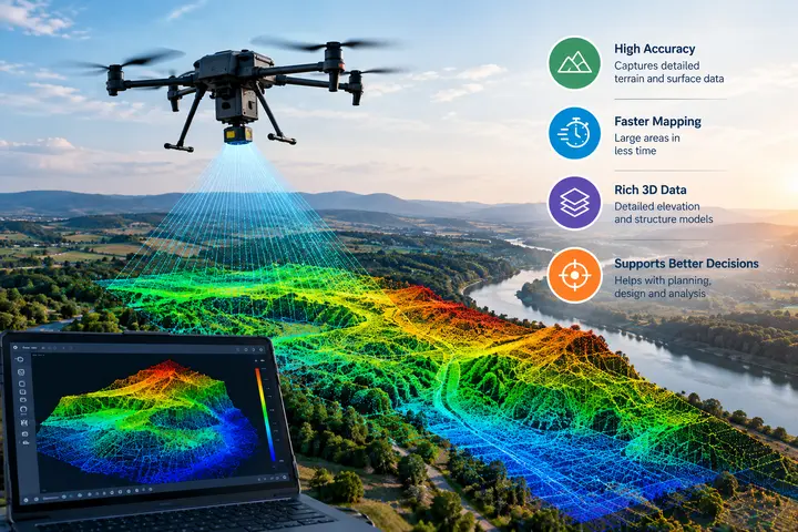 How Drone LiDAR Surveys Improve Land Mapping