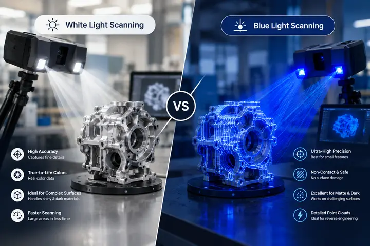 White Light vs Blue Light Scanning